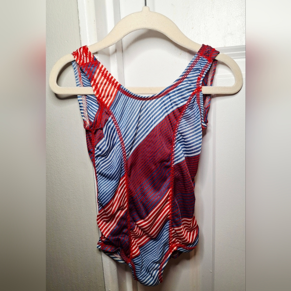 Vintage 80s Stylish Striped Swimsuit (3T)